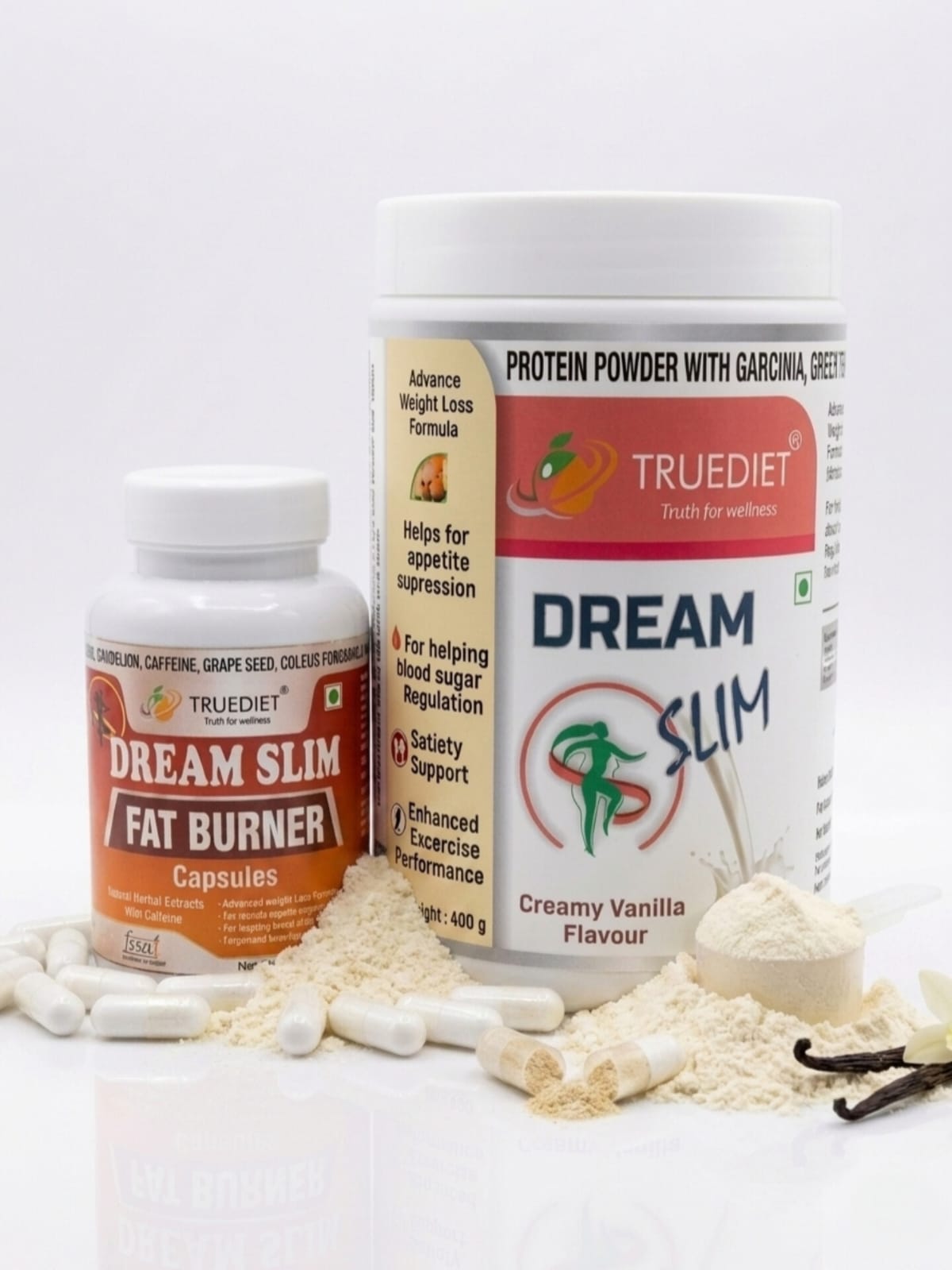 Truediet dream slim power 400g or truediet dream slim fat burner capsule 120 pcs combo pack - Image 3