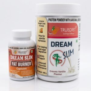 Truediet dream slim power 400g or truediet dream slim fat burner capsule 120 pcs combo pack