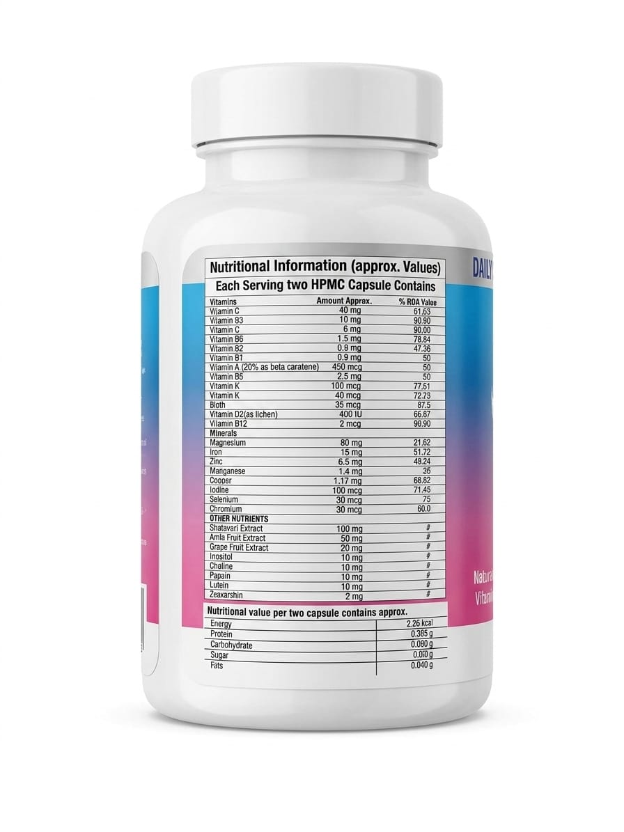 TRUEDIET FEM 40+ Women's Multivitamin Capsules – 120 Capsules - Image 3