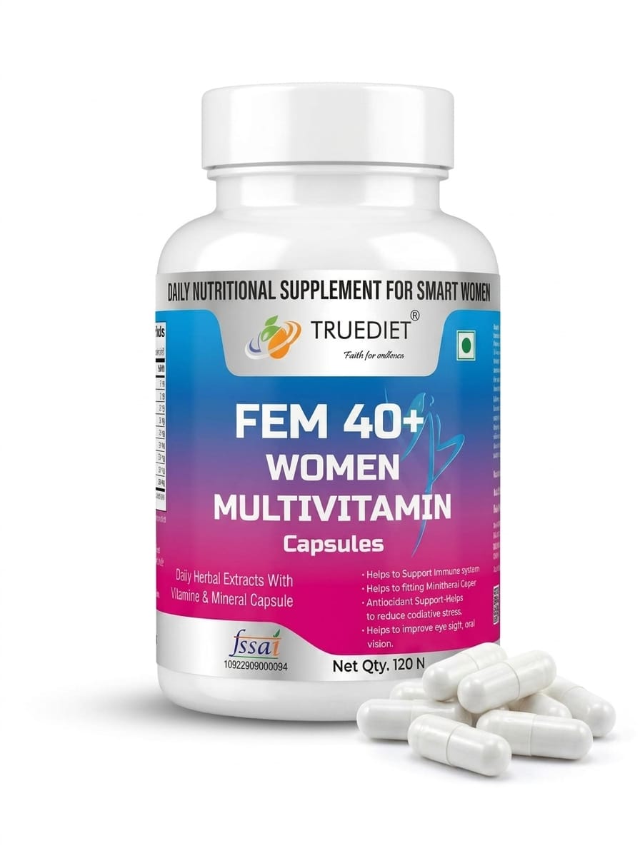 TRUEDIET FEM 40+ Women's Multivitamin Capsules – 120 Capsules