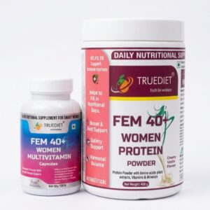 Truediet Fem 40+ women power 450gm or truediet Fem 40+ women multivitamin capsule 120 n