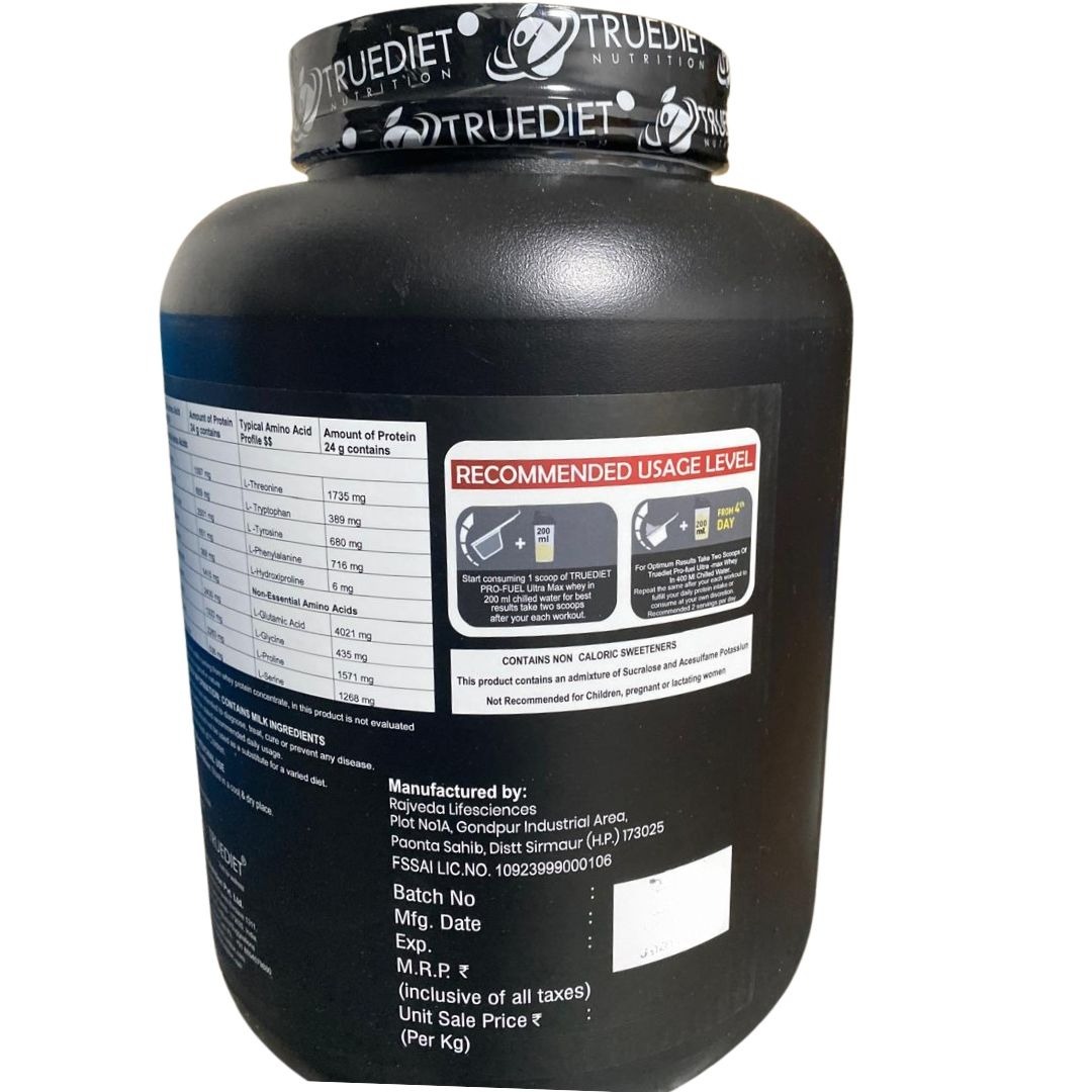 Truediet pro- fuel Ultra max whey protein (Vanilla)2kg - Image 3